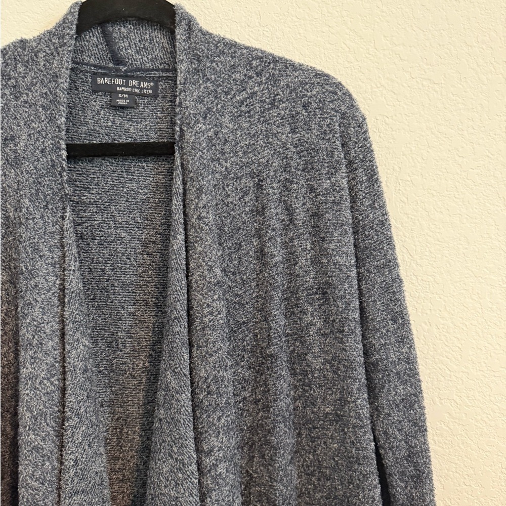 Barefoot Dreams // EUC Navy Open Front Cardigan sz M - Picture 2 of 4